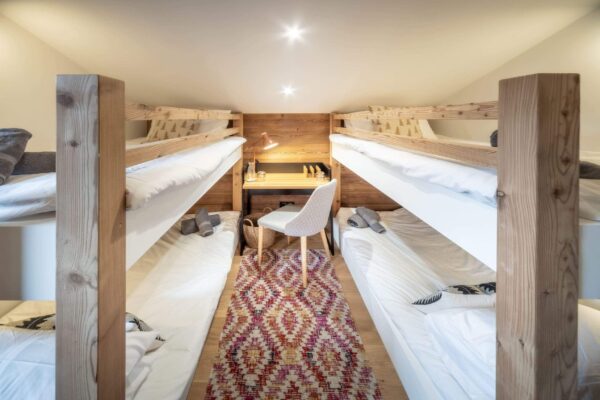 Top Floor: Twin bunk beds. Ensuite WC and shower *This room will be twin only from winter 2026