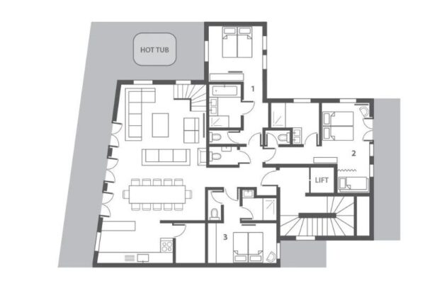 Colibri Penthouse Floor Plan 1