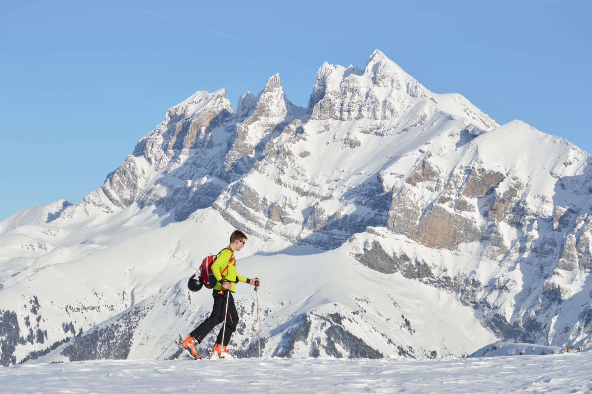 ski touring in Avoriaz