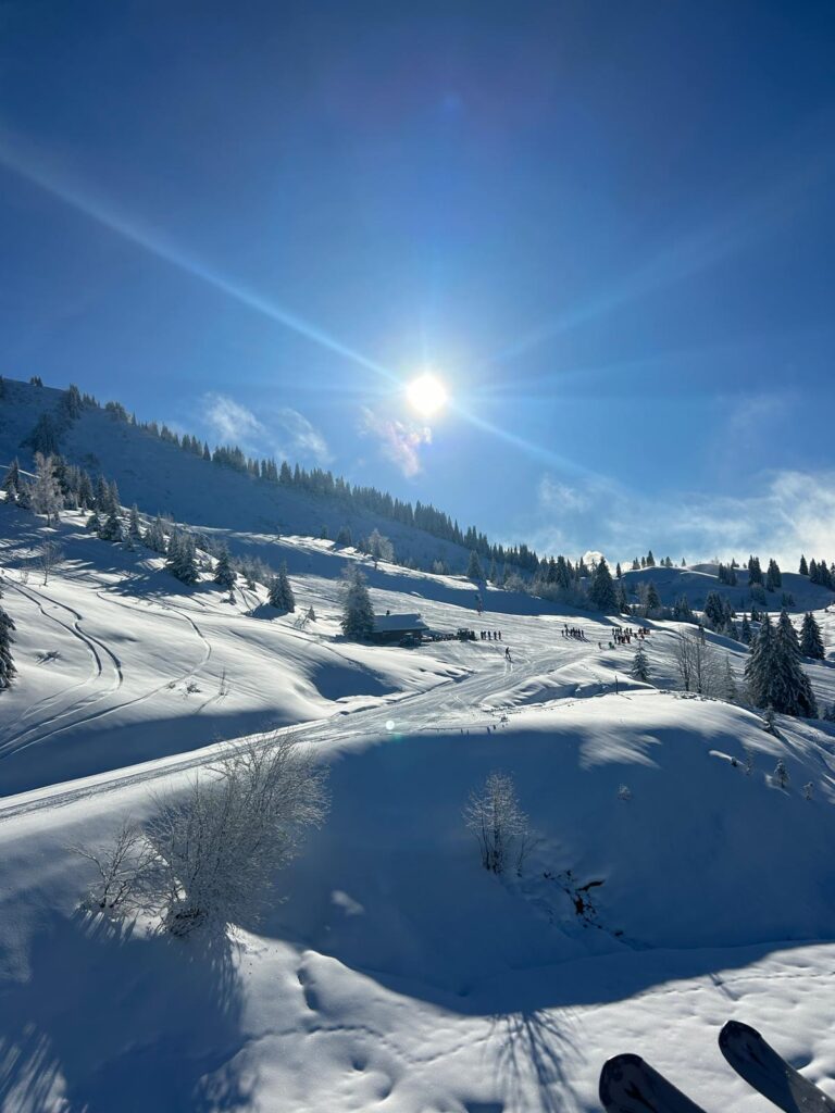 Morzine December skiing