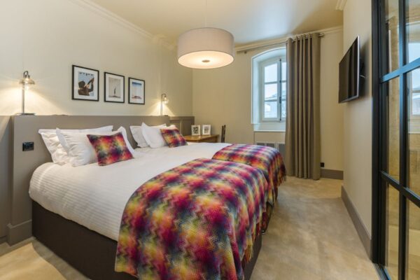 Double ensuite bedroom at the Manoir Morzine