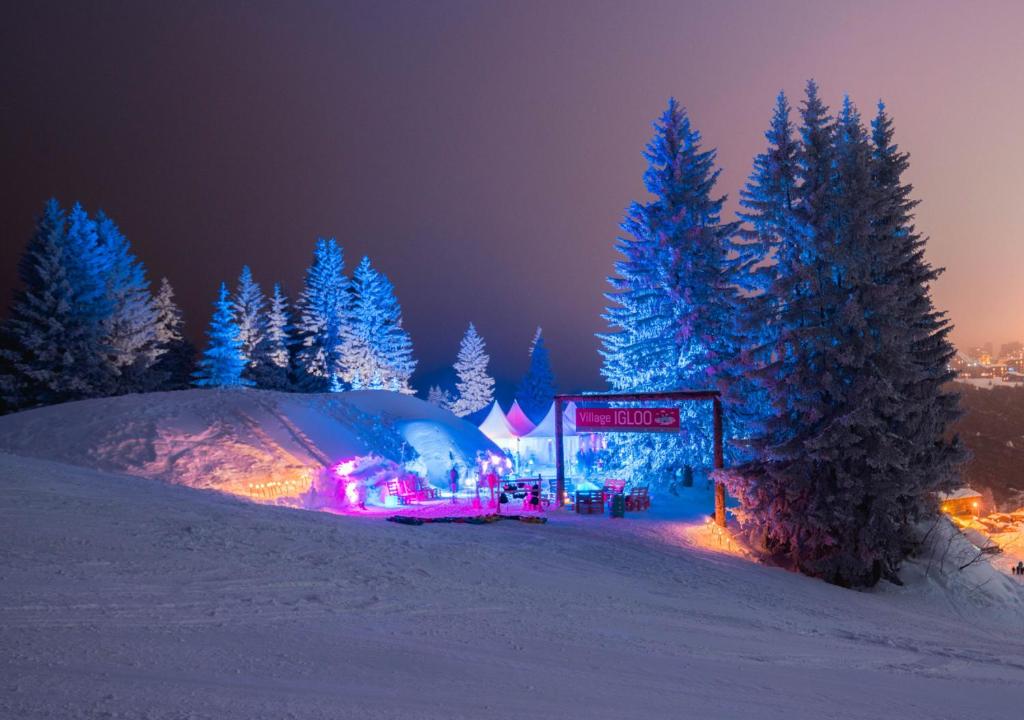 the Avoriaz igloo village