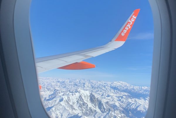 Flying across the Alps