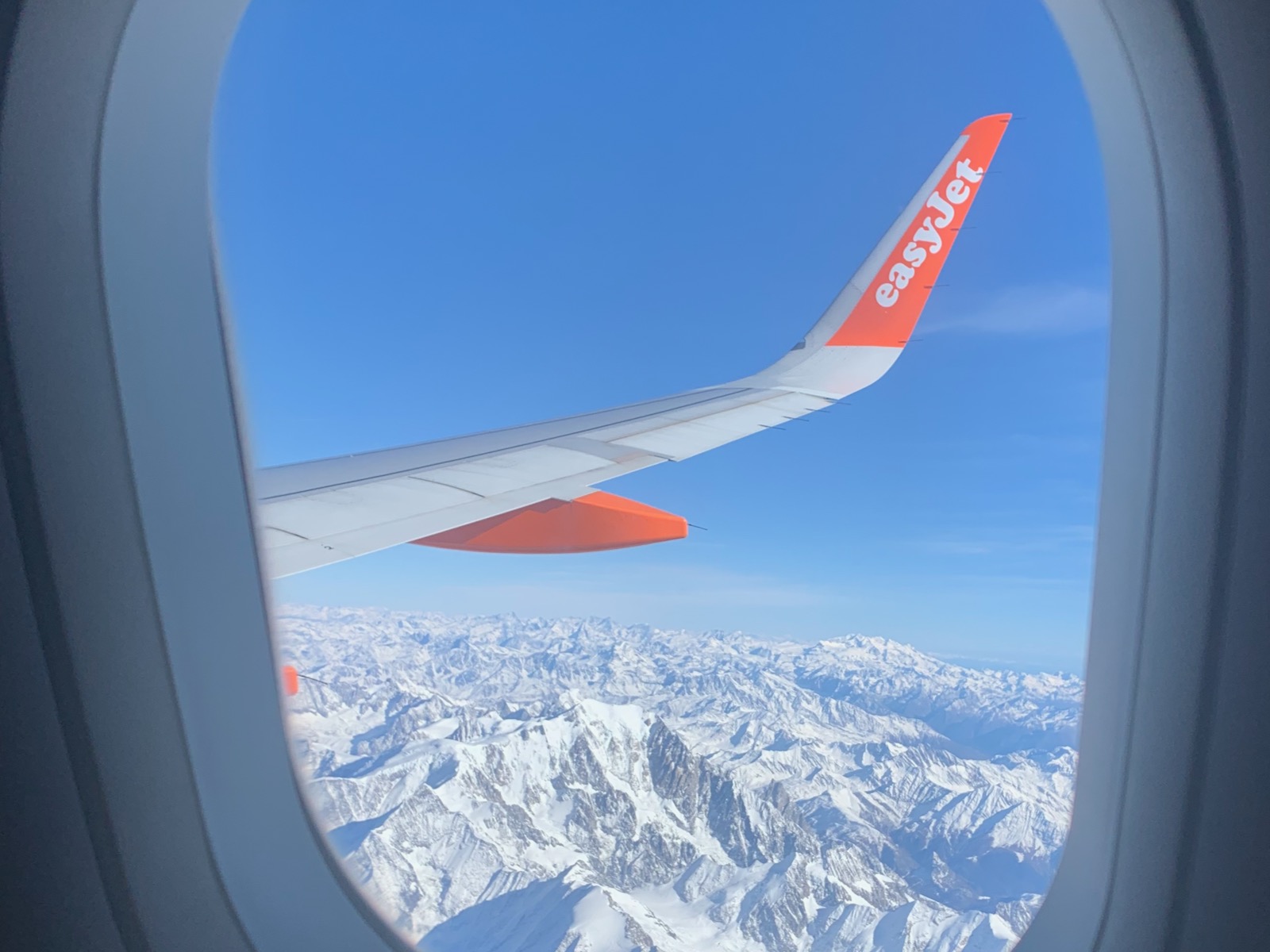 Flying across the Alps