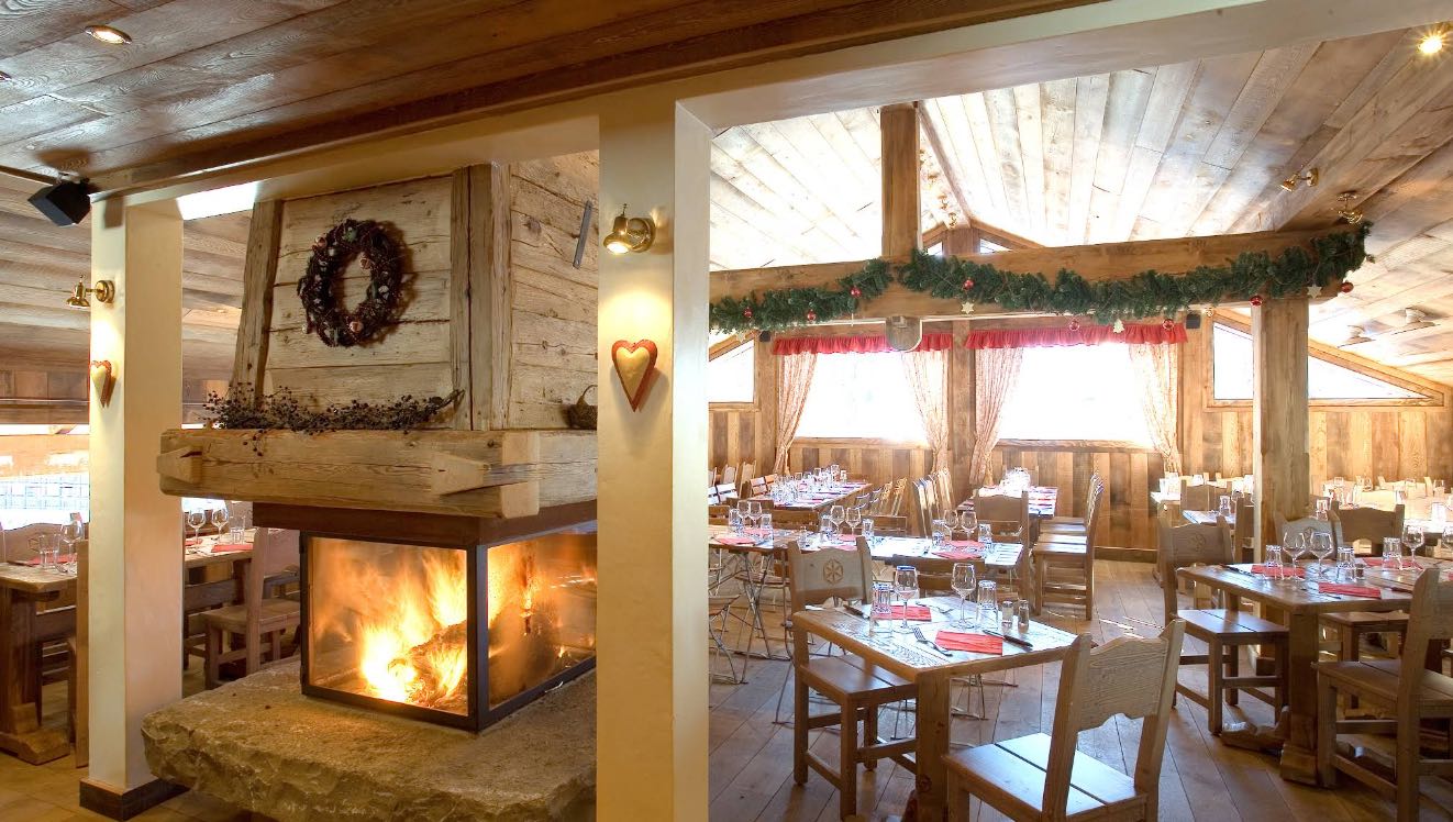 Open fire place at La Fangle Avoriaz
