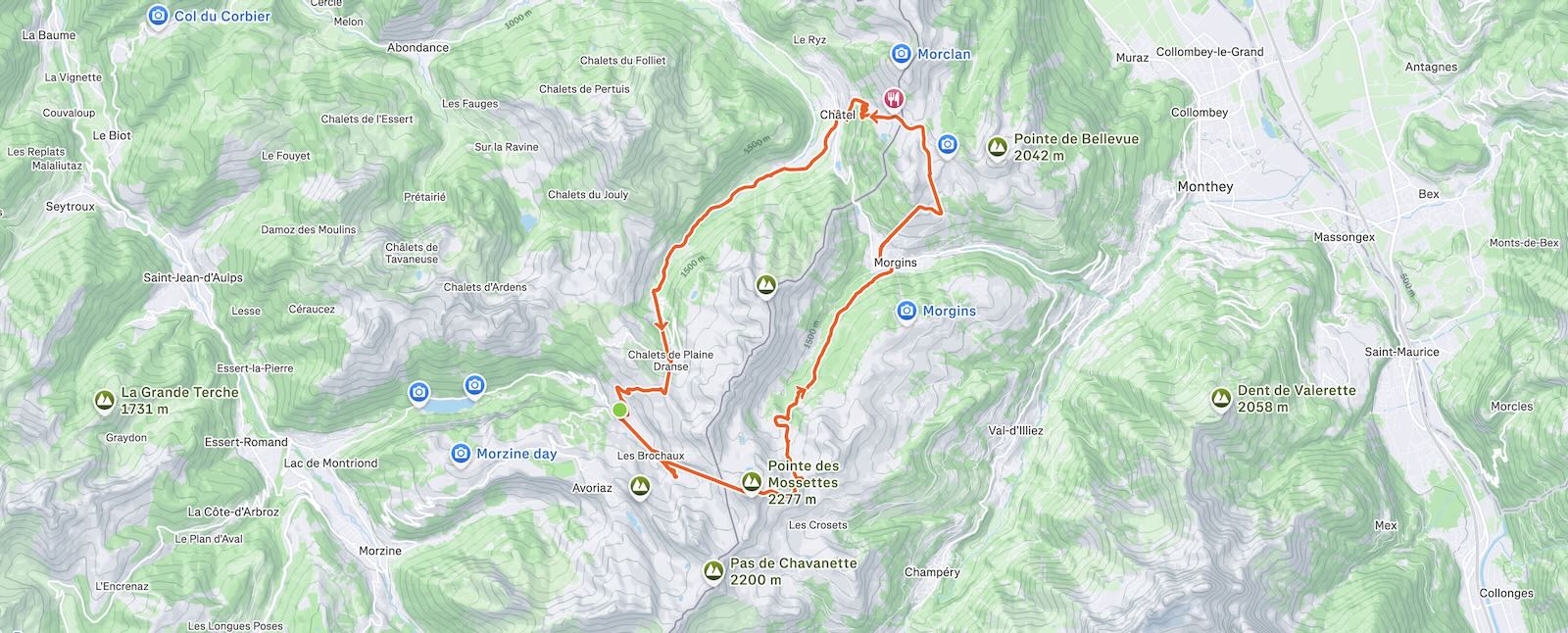 Portes Du Soleil Ski Routes in Strava