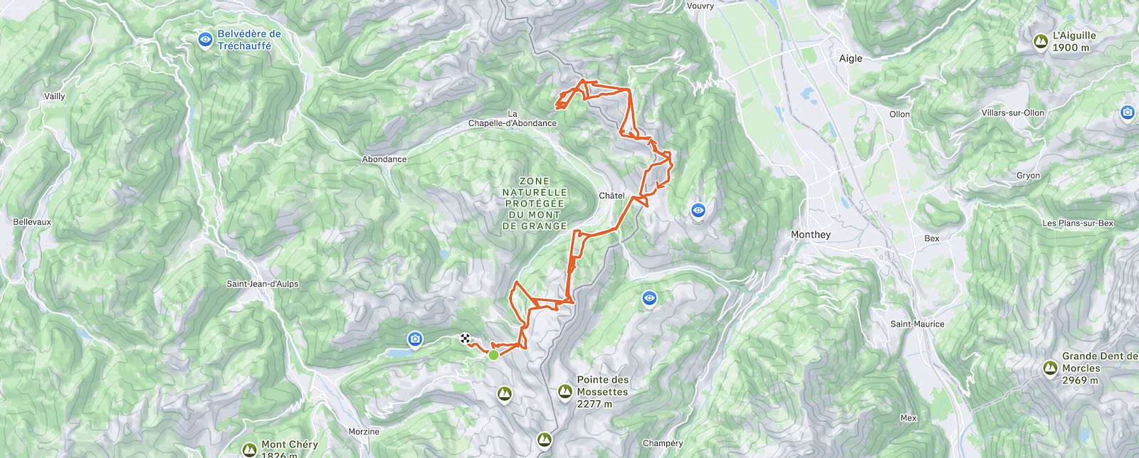 Skiology ski route, how to ski to Torgon and back