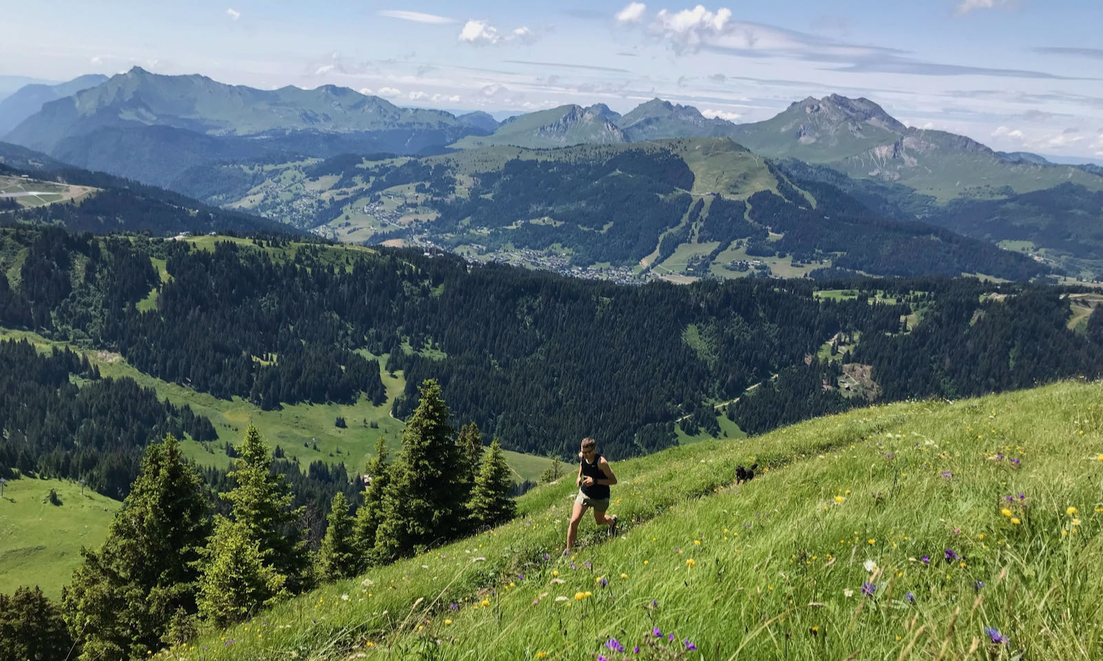 Trail running in Morzine