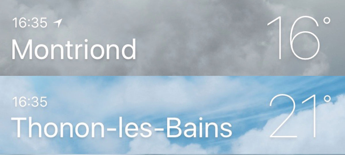 Forecast with different weather in different valleys